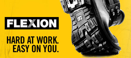 CAT Work Boots Benefit From Flexion Technology