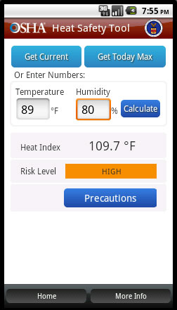 OSHA Releases an iPhone App To Monitor Heat Safety