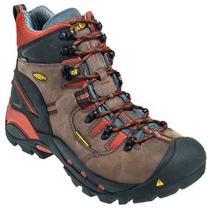 Keen Brown and Orange Hiking Boot