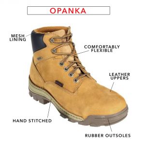 Timberland wheat colored boot with opanka construcction