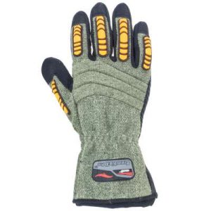 Green and Black Anti Vibration Cestus Gloves