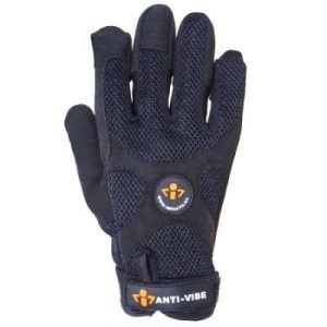 Black Impacto Anti Vibration Work Gloves 