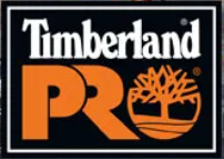 Timberland Pro logo black white and orange